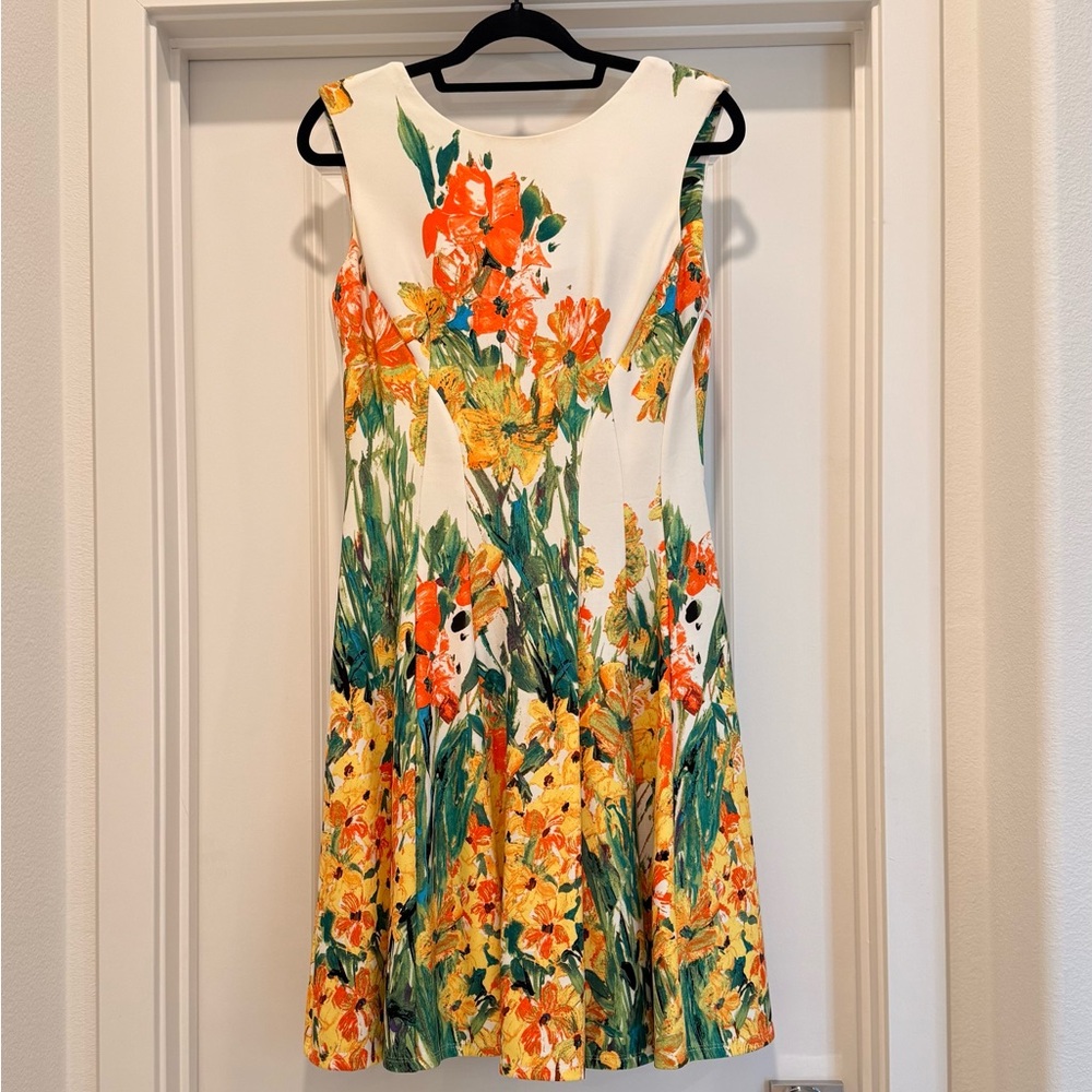 Liz Claiborne Floral Pleated Dress